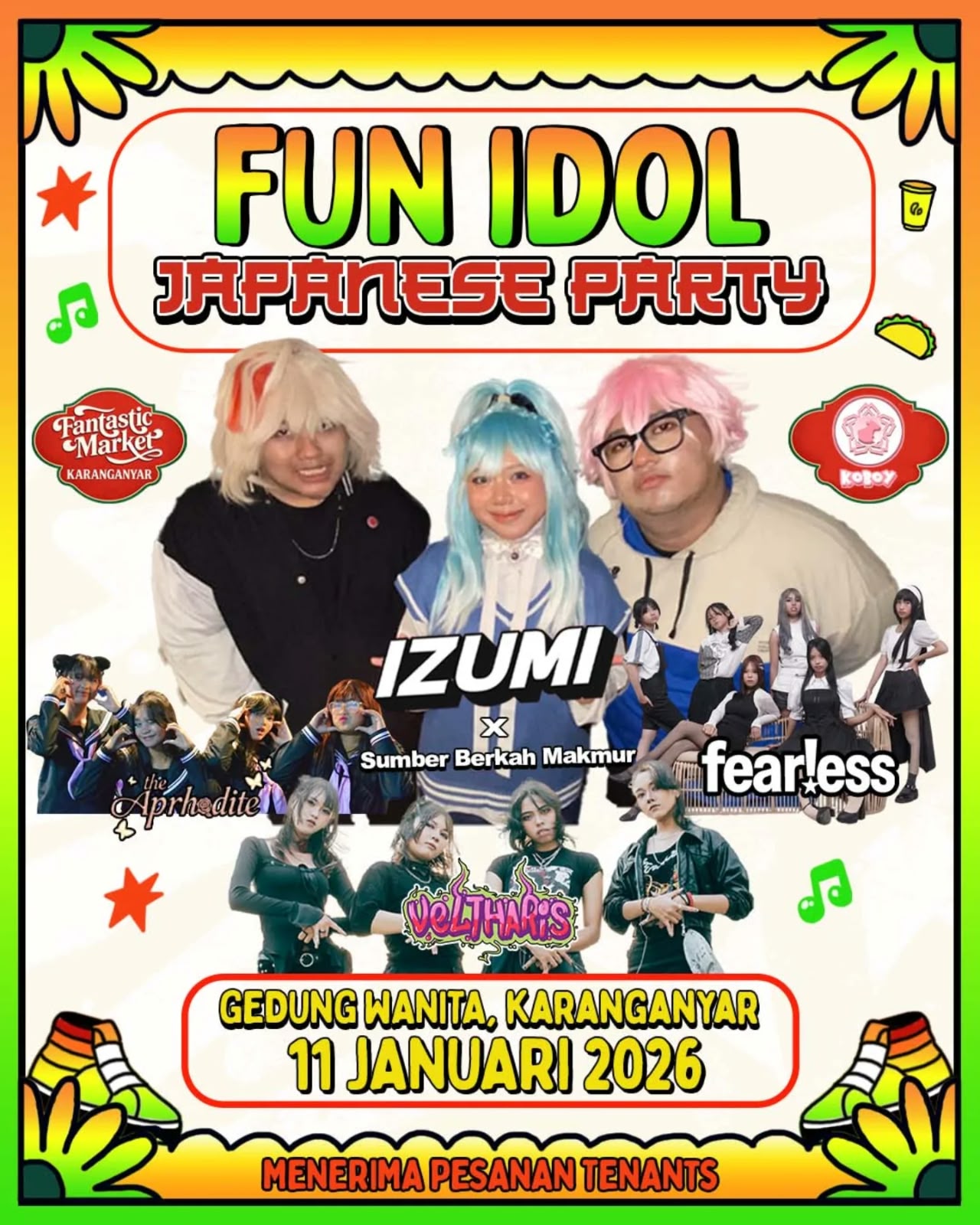 Poster Funtastic Market 2 — Fun Idol Japanese Party
