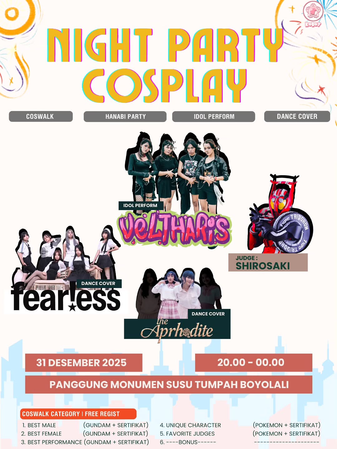 Poster Night Party Cosplay